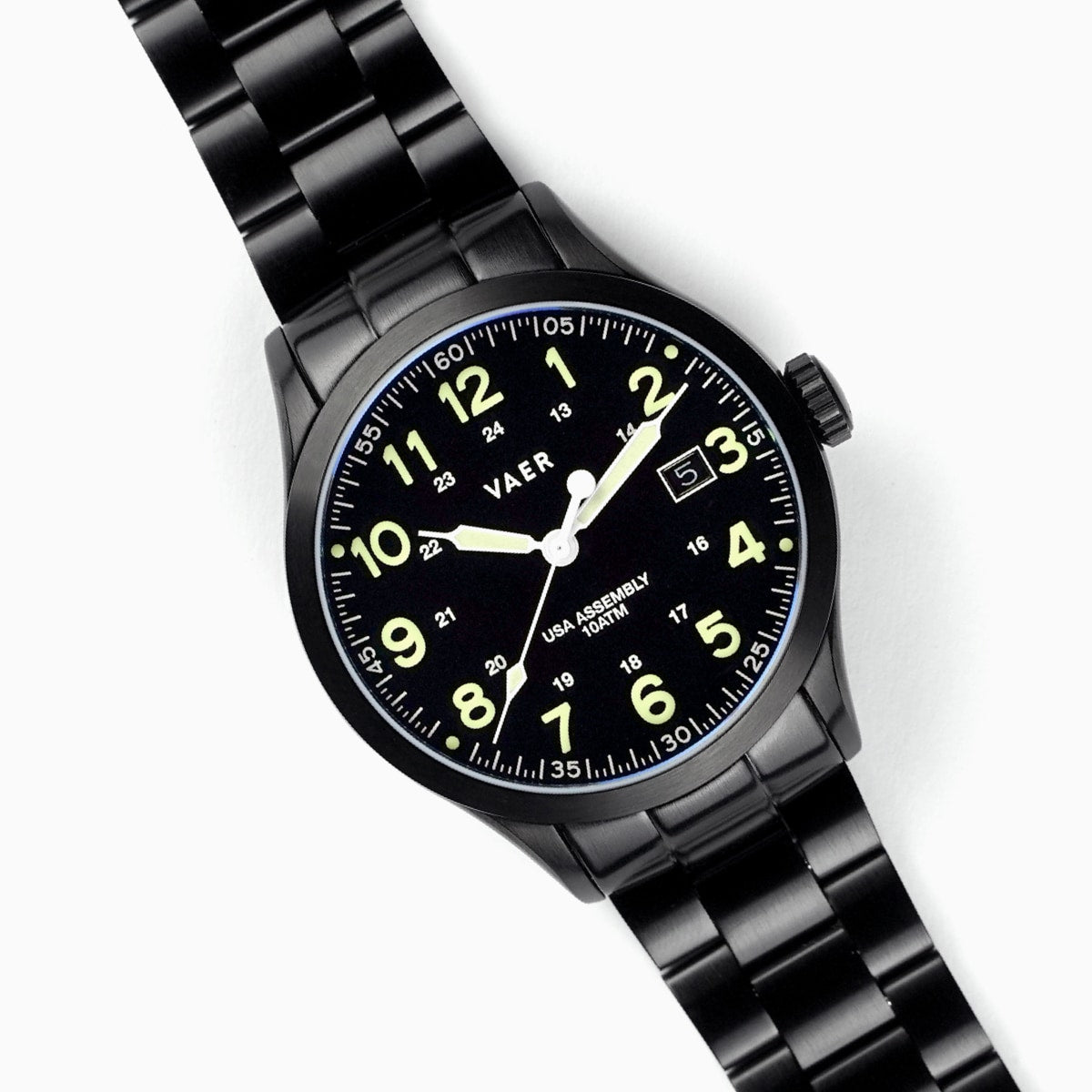Premium Black PVD Quick Release 3-Link Bracelet