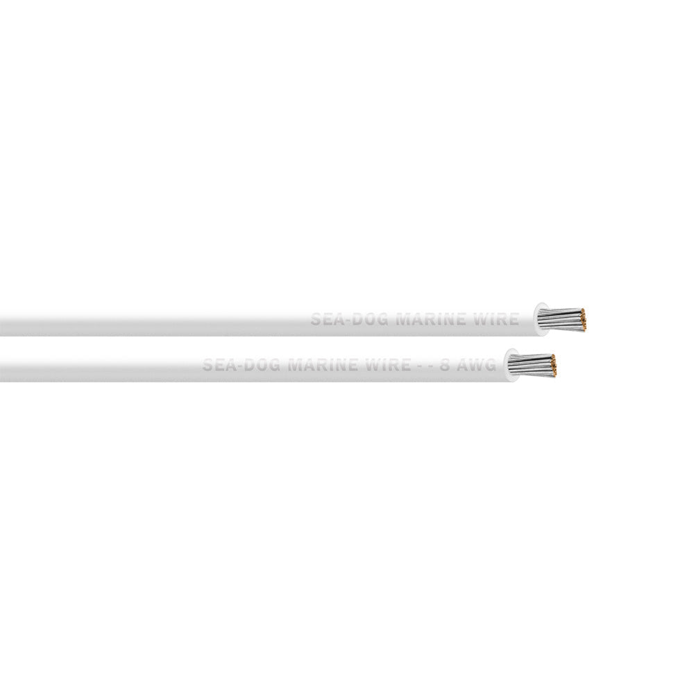 Sea-Dog 8 AWG White Primary Wire - 25'