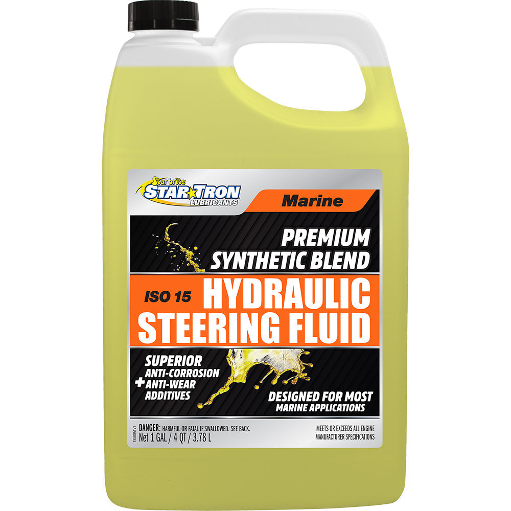 Star brite Hydraulic Steering Fluid - ISO 15 Marine Synthetic Blend - 1 Gallon