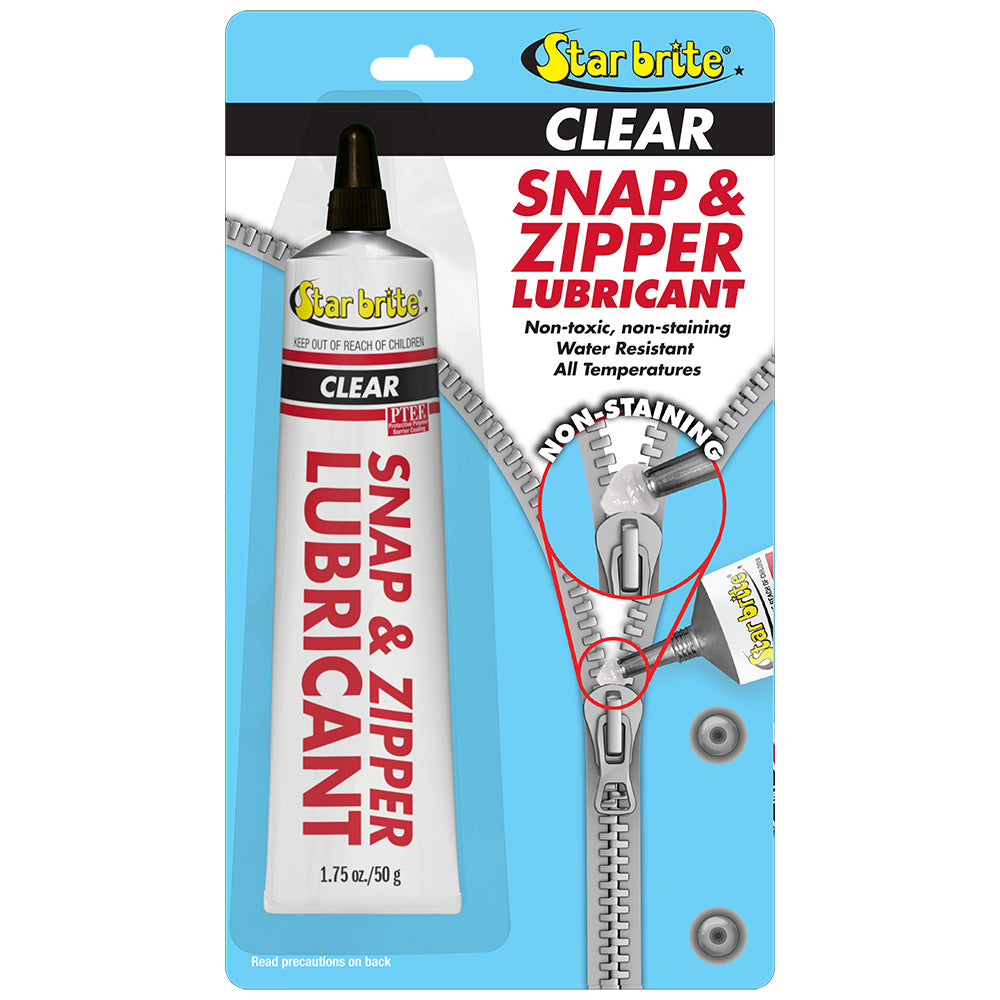 Star brite Snap Zipper Lubricant - Clear, Multi-Use - 1.75 oz