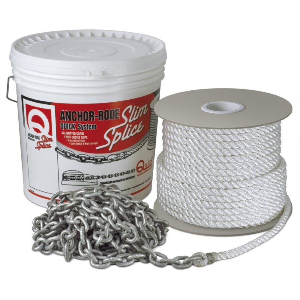 Quick Anchor Rode - 15' of 7mm Chain 200' of 1/2" Rope