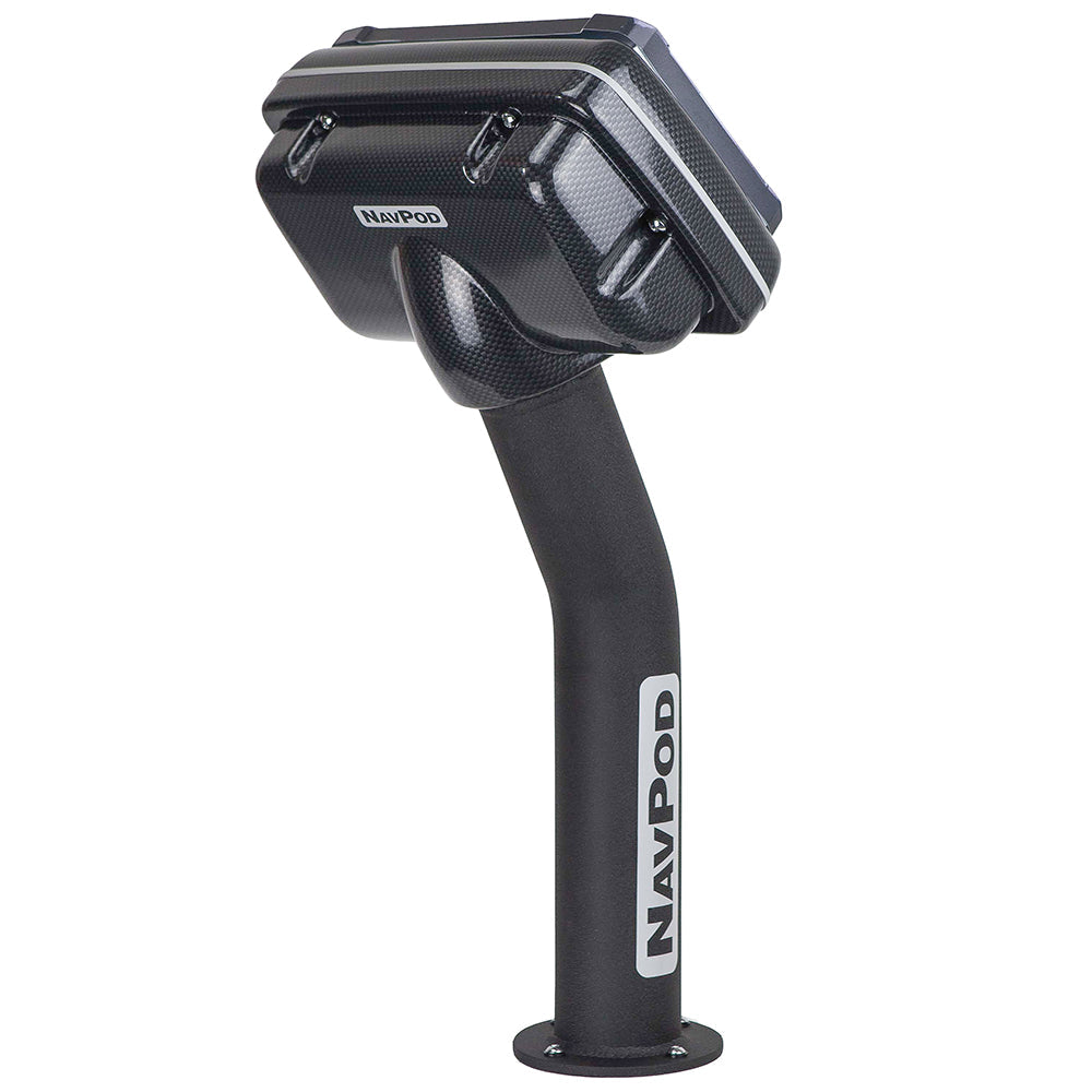 NavPod PED5100-01 PedestalPod Pre-Cut f/Humminbird HELIX 10 HELIX 9 Series - Carbon Black