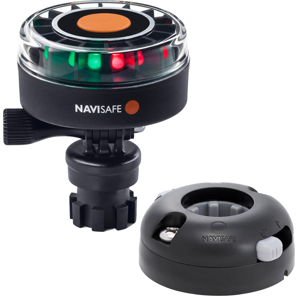 Navisafe Navilight 2NM Tricolor w/Navimount Base Horizontal Mount - Black