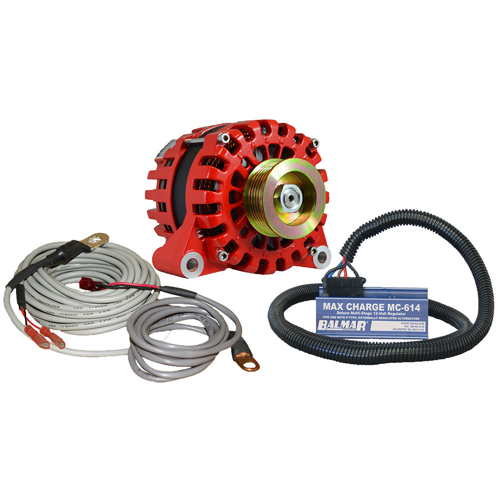 Balmar Alternator Vortec K6 Serpentine Pulley Regulator Temp Sensor - 170A - 12V