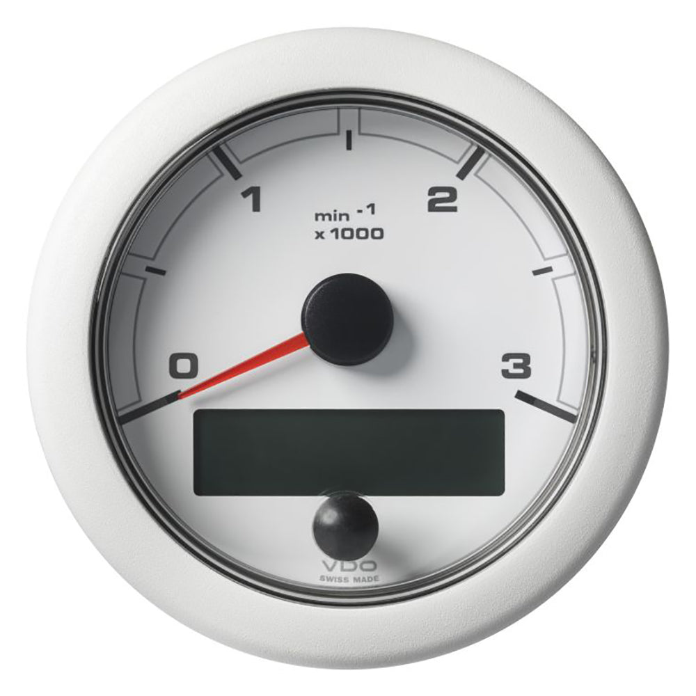 Veratron 3-3/8" (85MM) OceanLink NMEA 2000 Tachometer - 3000 RPM - White Dial Bezel
