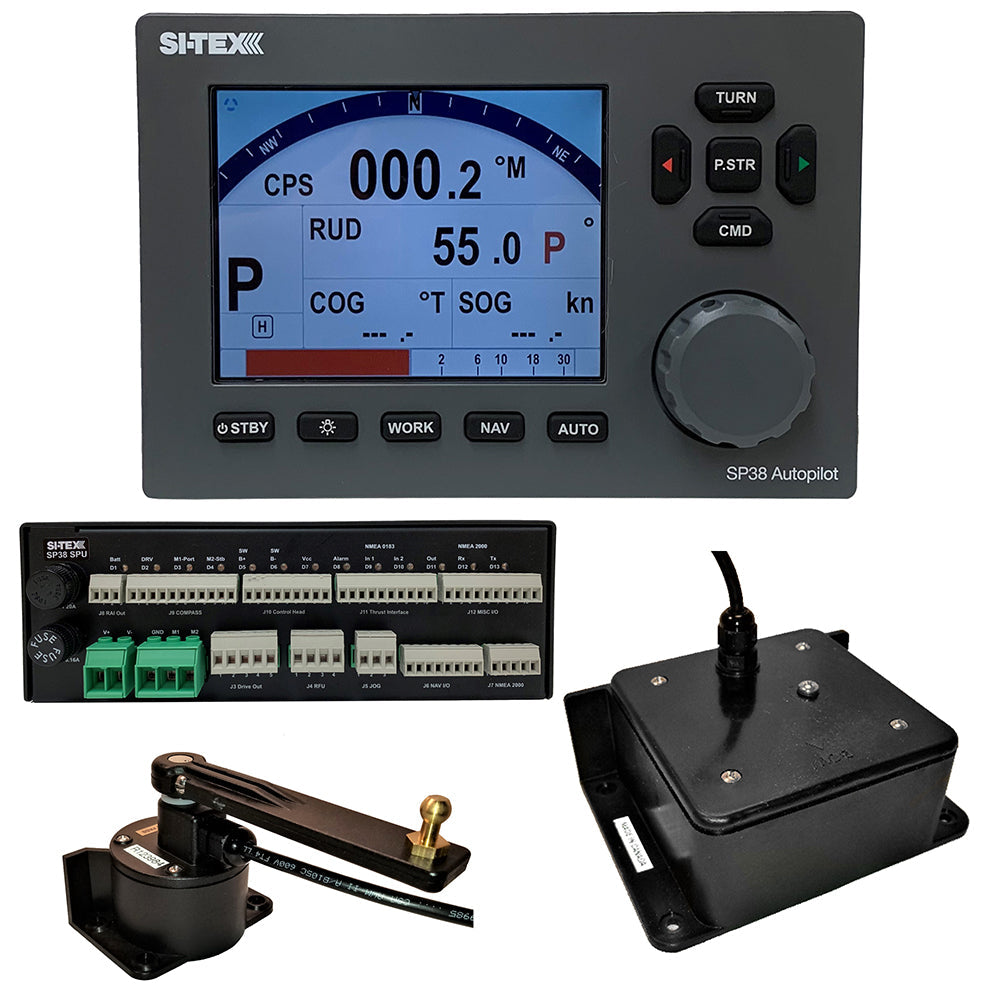 SI-TEX SP38-2 Autopilot Core Pack Including Flux Gate Compass Rotary Feedback, No Pump