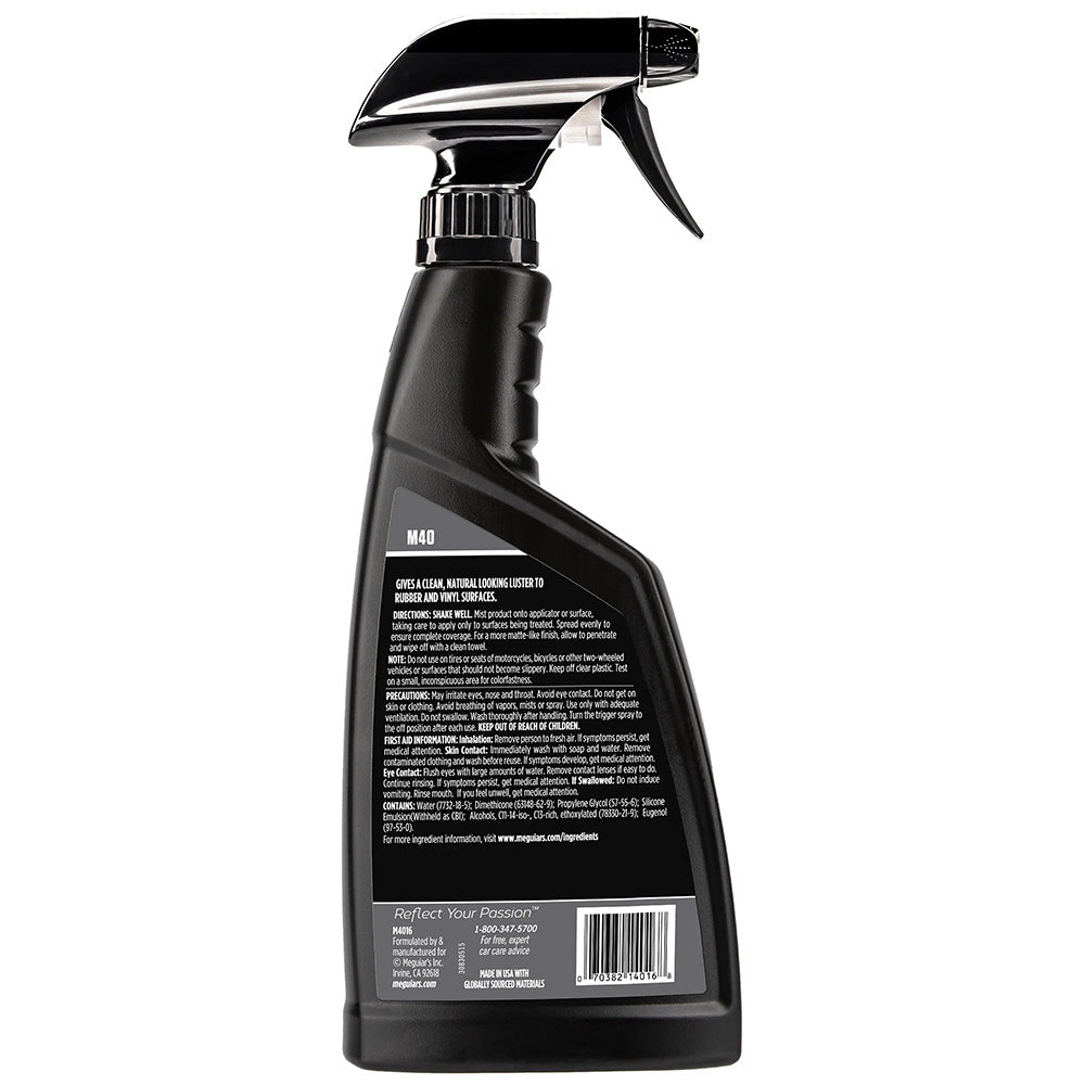 Meguiars M40 Mirror Glaze Vinyl Rubber Cleaner Conditioner - 16oz