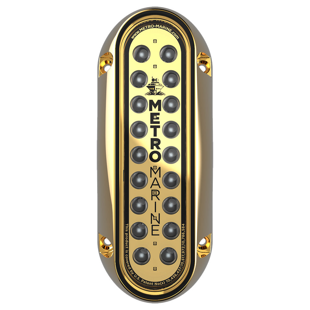 Metro Marine High-Output Elongated Vertical Mount Light w/Intelligent Monochromatic LEDs - Green, 90 Beam