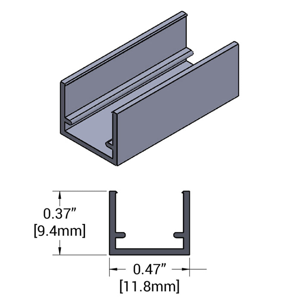 Shadow-Caster Marine Mini Neon Track - 1 Meter