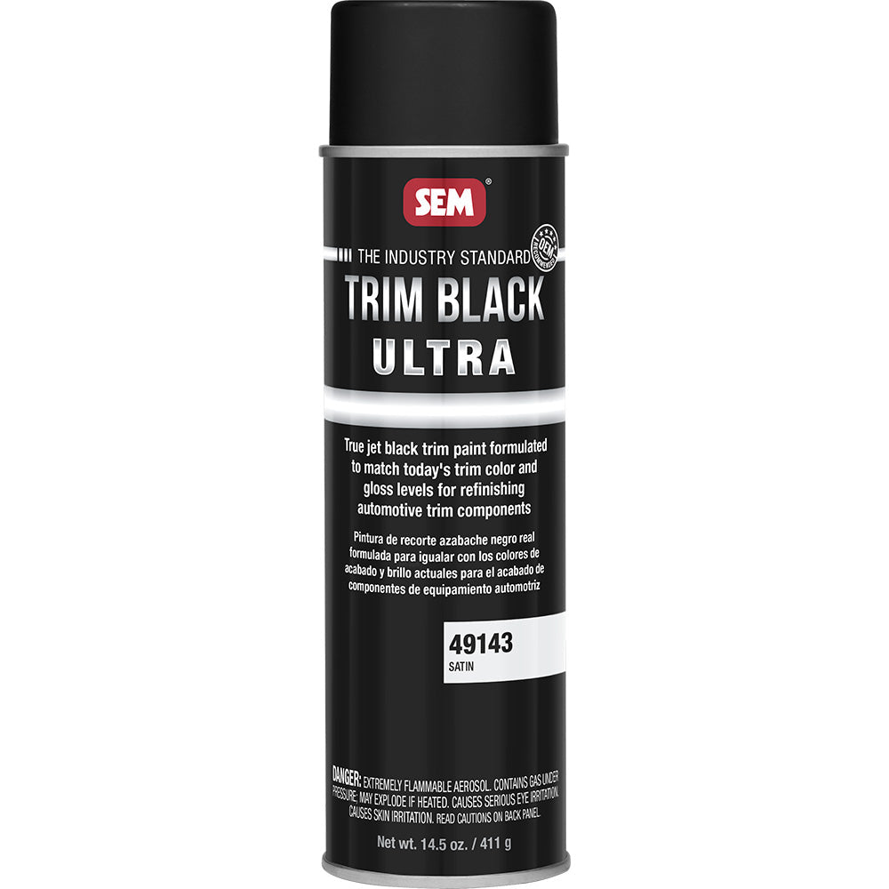 SEM Trim Black Ultra - 20oz Aerosol Can - Satin Finish