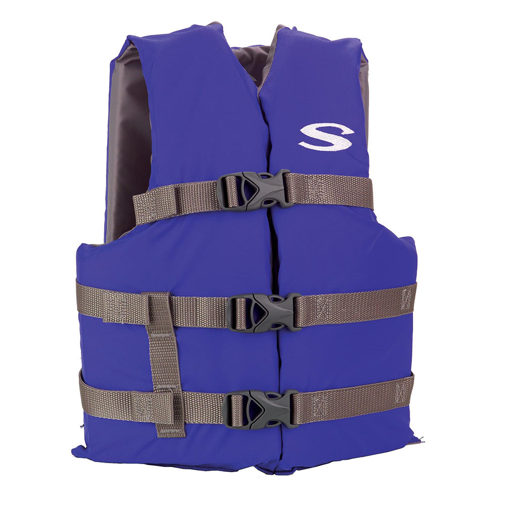 Stearns Adult Life Vest USCG Approved Type III PFD - Blue - Standard Fit