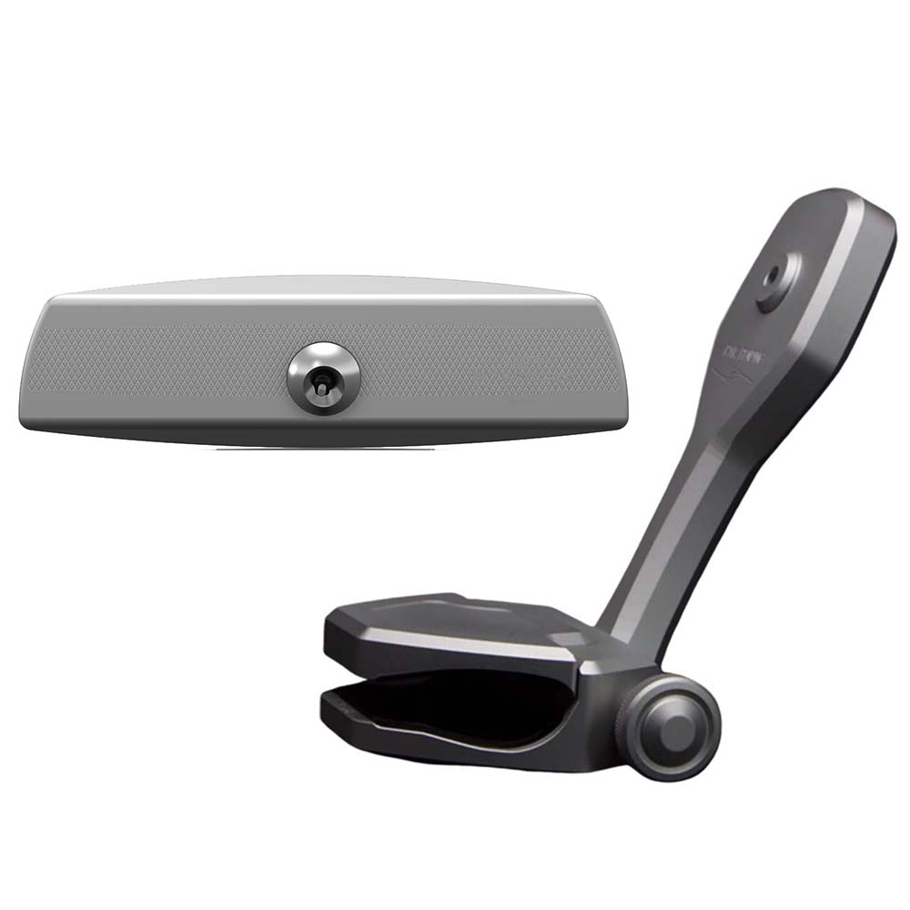 PTM Watersports Mirror/Bracket Kit w/VR-140 Elite Mirror  ZXR-320 (Titanium Grey)