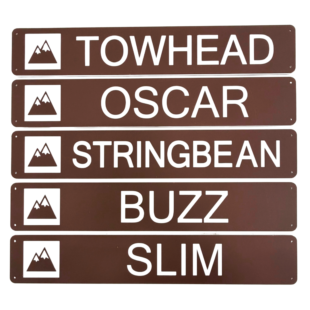 Trailhead Personalized or Custom Sign - indoor/outdoor - 36 X 6 Inches