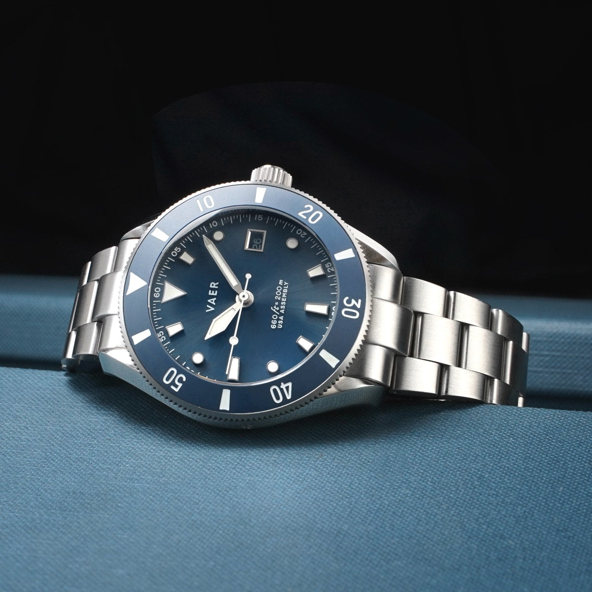 D4 Meridian Navy Matte Solar - 42mm USA