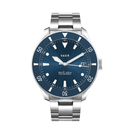 D4 Meridian Navy Matte Solar - 42mm USA