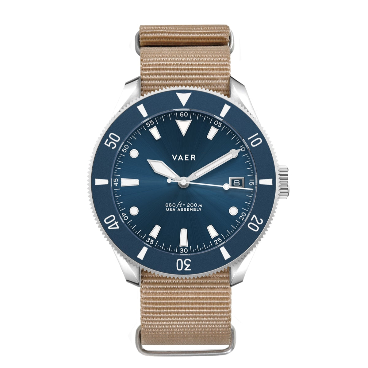 D4 Meridian Navy Matte Solar - 42mm USA
