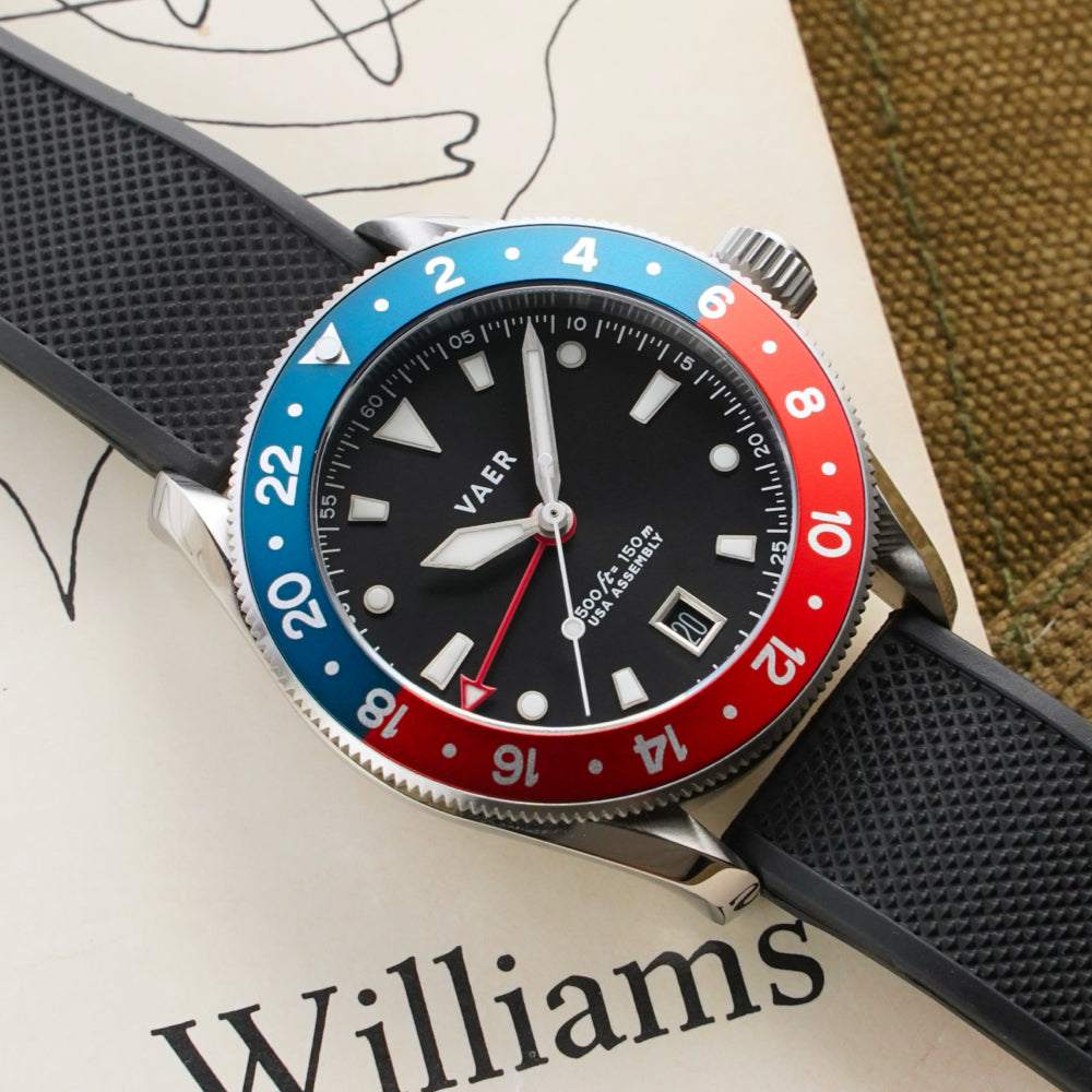 G2 Meridian Navy/Red GMT - 39mm USA