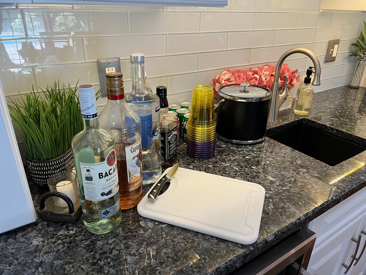 TRAPSKI 3/8 Inch Thick HDPE Cutting Boards | Food-Grade | Juice Grooves