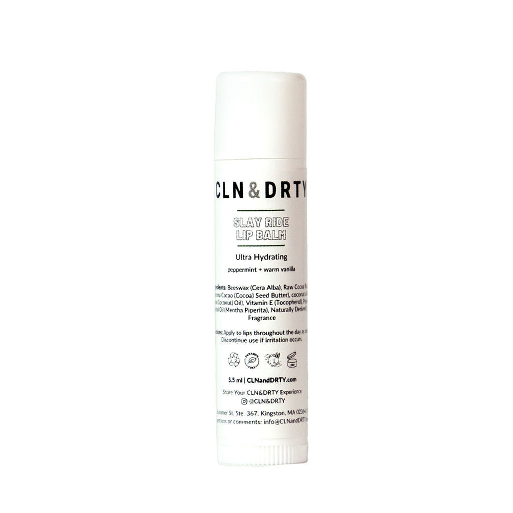 Slay Ride Lip Balm: Limited Edition Peppermint & Warm Vanilla