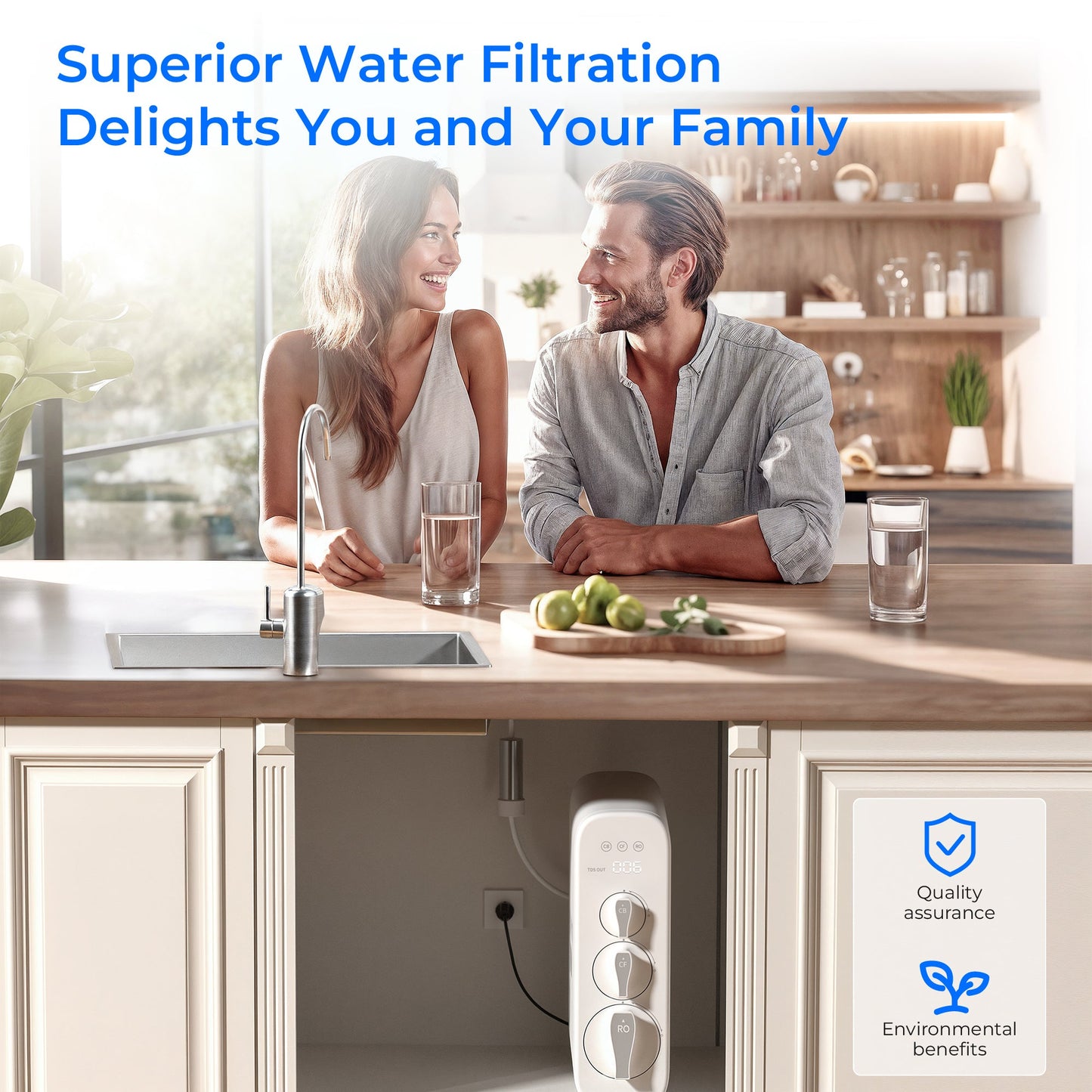 800 GPD Tankless Reverse Osmosis System - Waterdrop G3P800