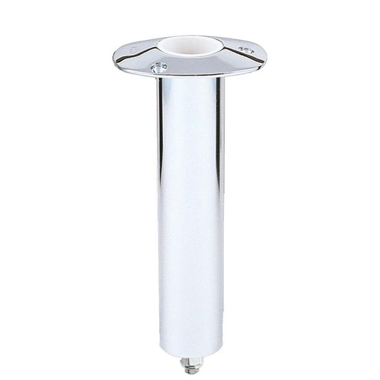 Lee's 0 Degree Stainless Steel Swivel Base Flush Mount Rod Holder - Medium - 2" OD X 6.5" Tube f/ Small Bent Butts