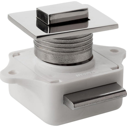 Sea-Dog Push Button Rim Latch - Square - Stainless Steel/Plastic Housing