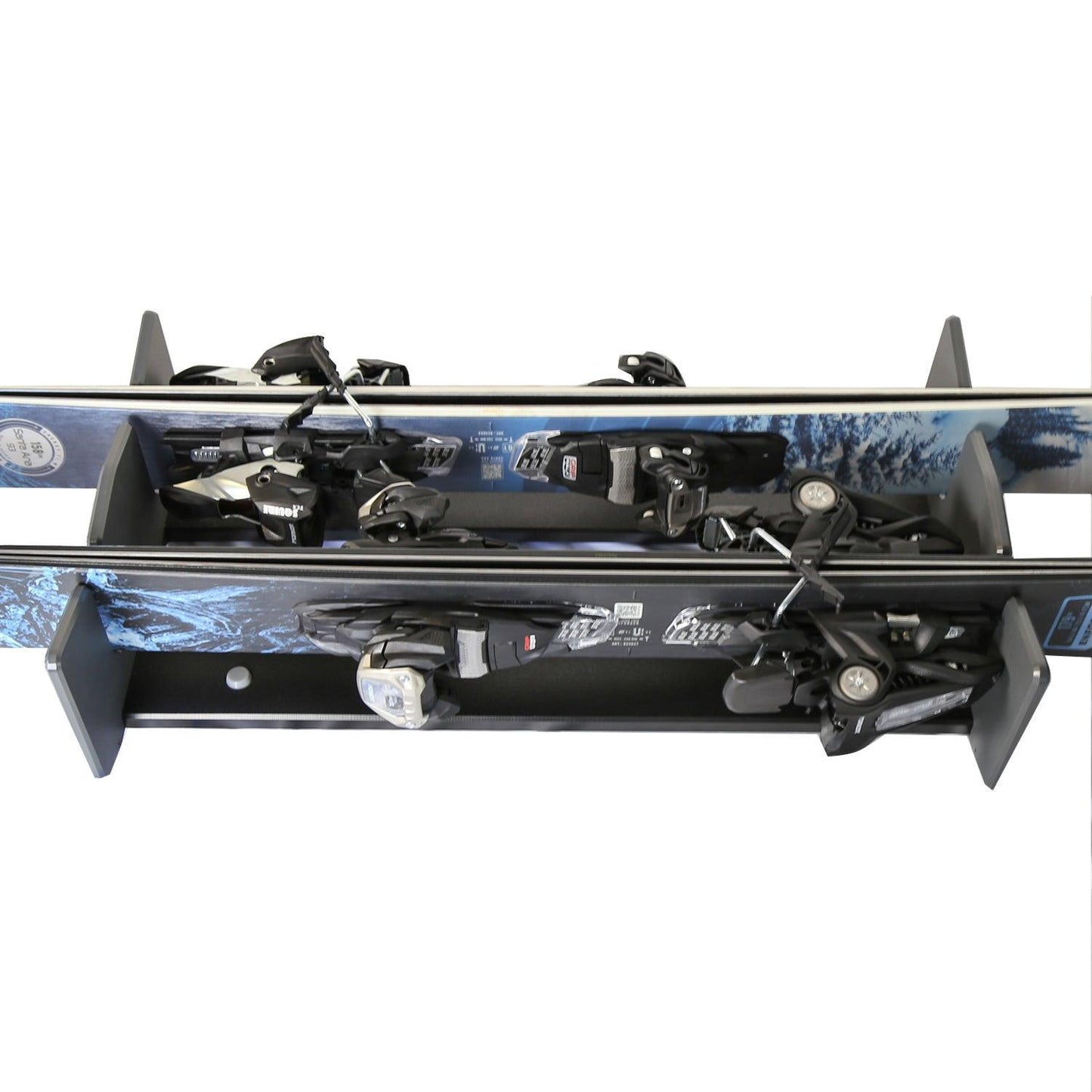 TRAPSKI Traveler Rack for Dual/Double Ski Travel Bags | Rack Insert is for Skis Only | High Quality Marine Grade HDPE Plastic | Slot Inserts & Strap Included | Made in the USA